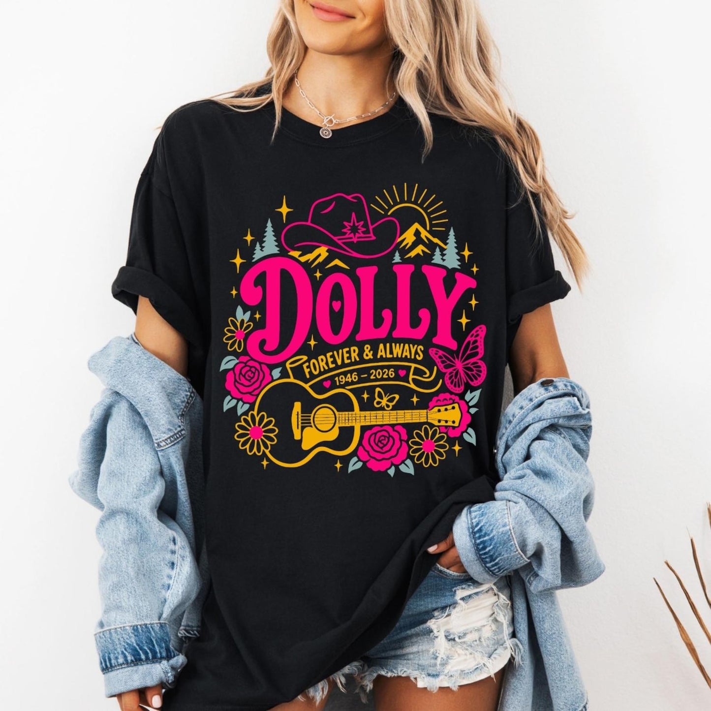 Dolly Parton Forever & Always Memorial Shirt, Vintage Country Music Tribute Tee 686073 WFD
