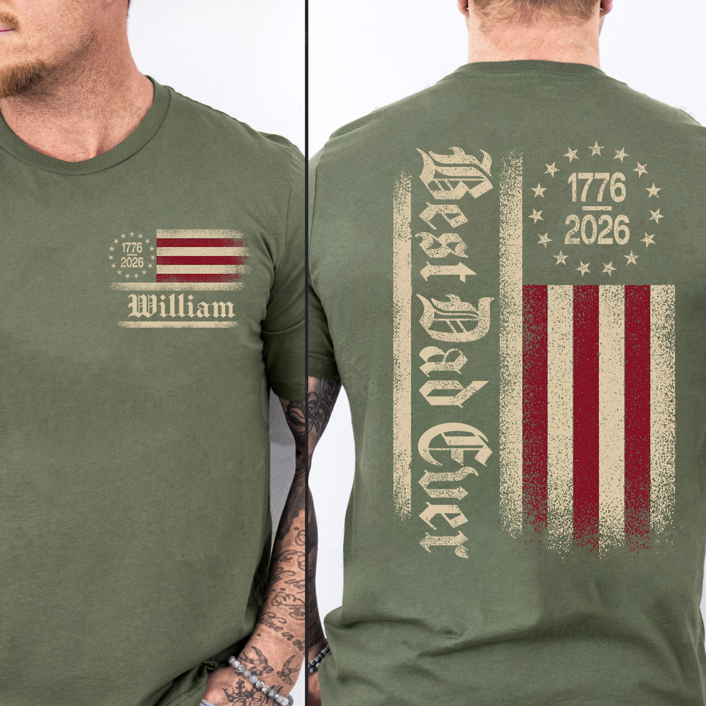 Personalized Best Dad Ever Shirt | 250th Anniversary 1776–2026 Tee | Patriotic Retro USA 250 Pocket & Back Dark Shirt 684562