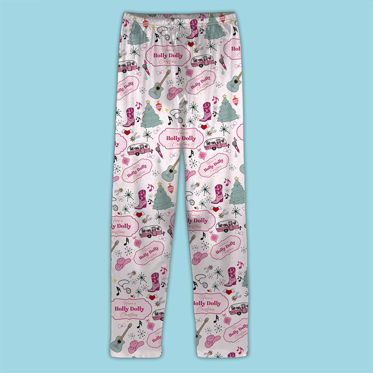 Have A Holly Dolly Christmas Pajamas, Dolly Parton PJ Set, Country Music Holiday Sleepwear 686282