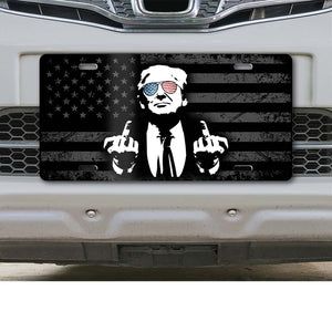 Trump Middle Fingers License Plate | Gift for Husband, Dad 683348 - GOP