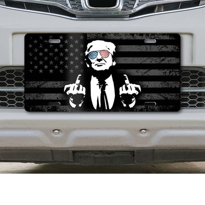 Trump Middle Fingers License Plate | Gift for Husband, Dad 683348 - GOP