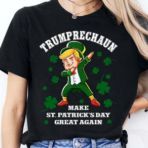 Make St Patricks Day Great Again Shirt Trump Leprechaun T-Shirt, Funny Trump St Patrick's Day Shirt, Irish Shirt 681841- GOP