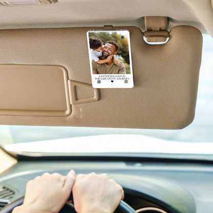 Custom Photo Car Visor Clip, Personalized Visor Clip Gift For Dad, Father’s Day Gift 684996
