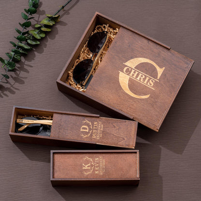 Personalized Groomsmen Gift Box, Engraved Wooden Box Gift For Wedding, Best Man Gift 686824 WFD