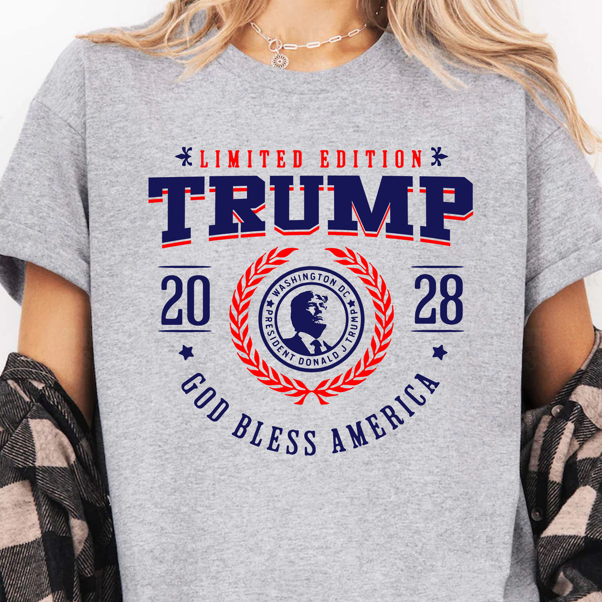 Trump 2028 Limited Edition Shirt | God Bless America T-Shirt | Patriotic Shirt | Independence Day Tee 682284