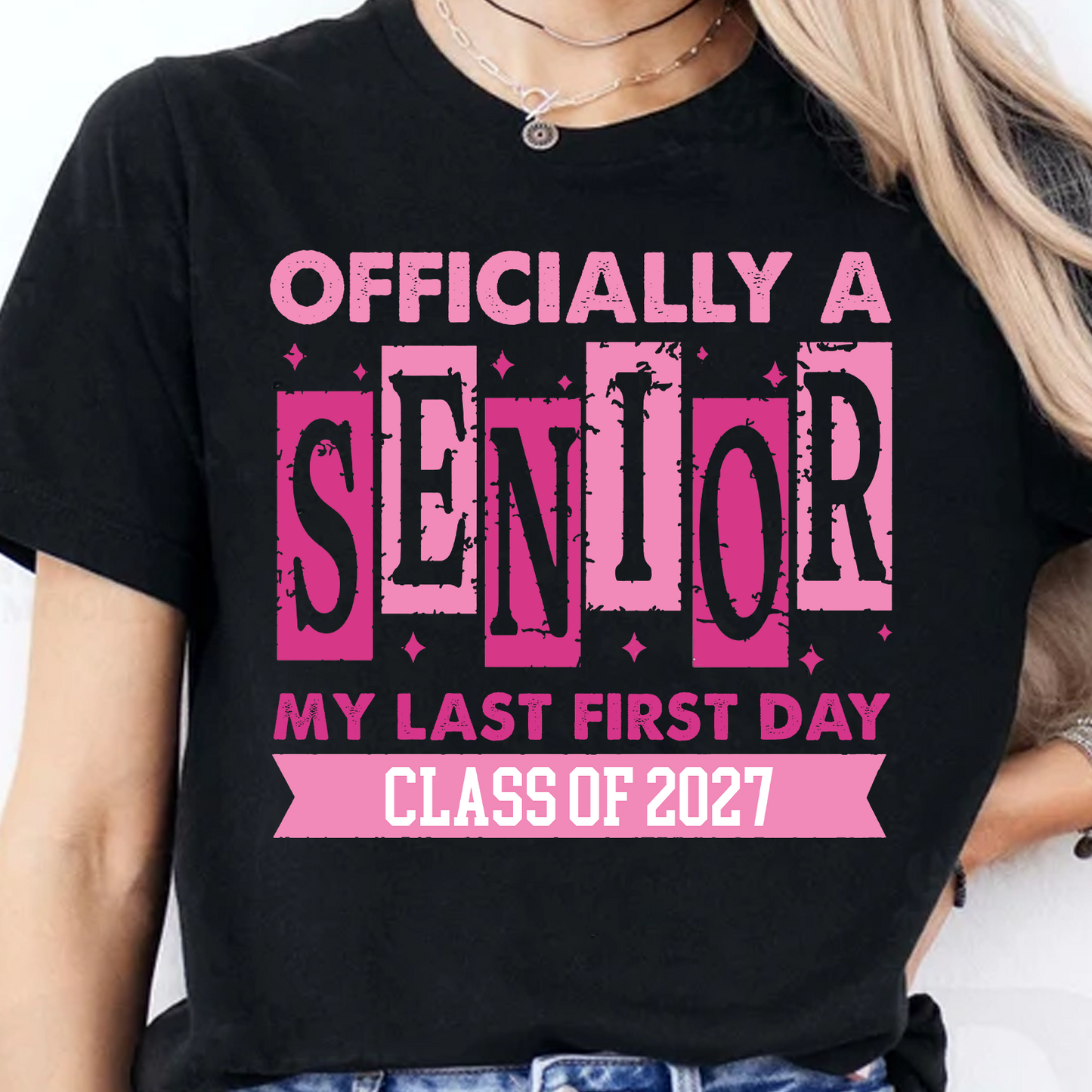 Custom Year Officially A Senior Shirt, Personalized Class Of 2027 Tee, Gift For Graduation 685844