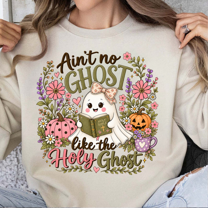 Ain’t No Ghost Like The Holy Ghost Bright Shirt, Cute Halloween Tee, Funny Gift For Halloween 686056
