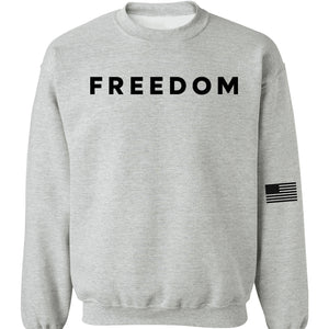 Freedom Charlie Kirk Memorial Sweatshirt | Charlie Kirk Sleeve Left Print Sweatshirt | Patriotic Tribute Sweater 683018