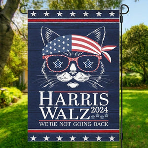 Kamala Harris Waltz Garden Flag, Harris Waltz Yard Sign, Farmhouse House Flag Yard Sign Kamala Harris Waltz Cat Lady Garden Flag Flags Banners for Outdoor