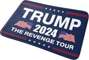 Trump 2024 the Revenge Tour Floor Mat Funny Welcome Entrance Door Mat Indoor Anti-Slip Carpet Kitchen Hallway Balcony Rugs Decor