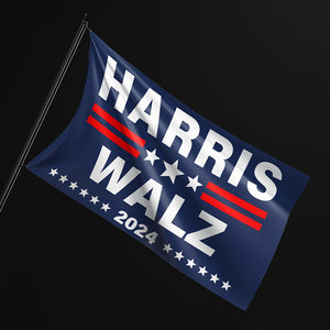 1pc Harris Election Series Flag, Size 90x150cm 3x5ft, Made of Polyester Fabric, with White Flag Pants on the Left and 2 Copper Buckles for Hanging, 2 Patterns to Choose from. This product does not include the flagpole