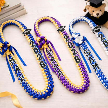Class of 2026 Ribbon Lei | Personalized Graduation Lei | Custom Name Ribbon Lei | Senior Graduation Gift 684891