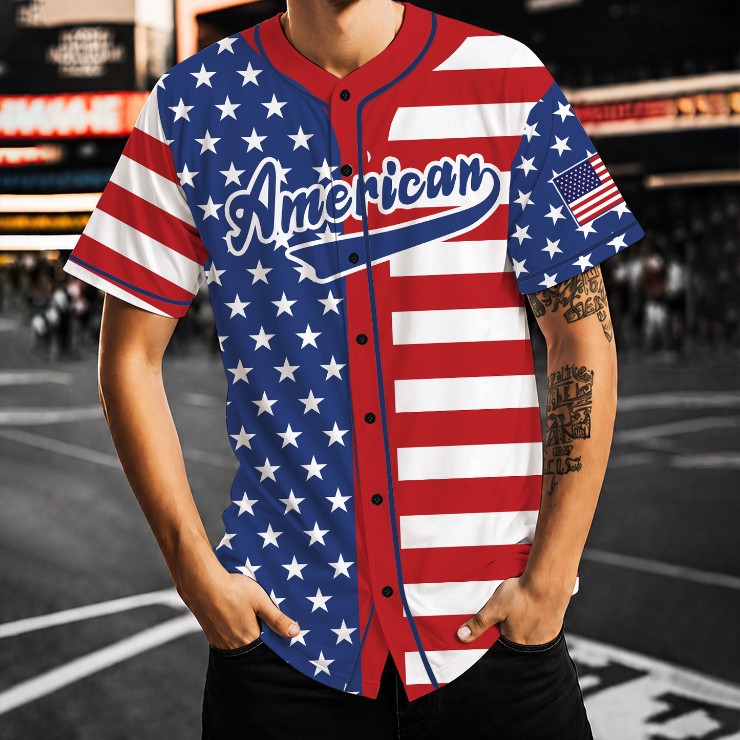 Personalized USA 250th Anniversary Baseball Jersey, Patriotic American Flag Tee, 4th Of July Gift 685307