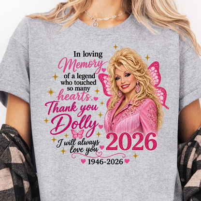 Dolly Parton Memorial Bright Shirt | I Will Always Love You Holiday Tee | Country Music Legend Tribute Gift 686067