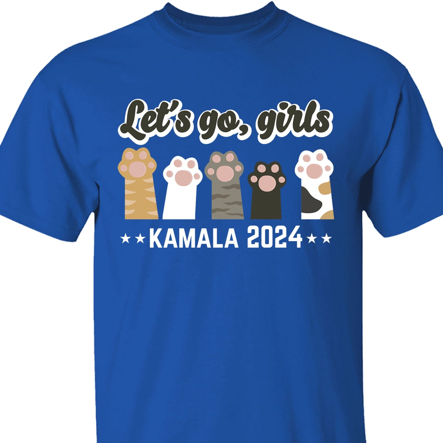 Let's Go Girls Childless Cat Lady Shirt | Democrat Shirt | Kamala Harris 2024 Shirt Dark T1479 - KH2