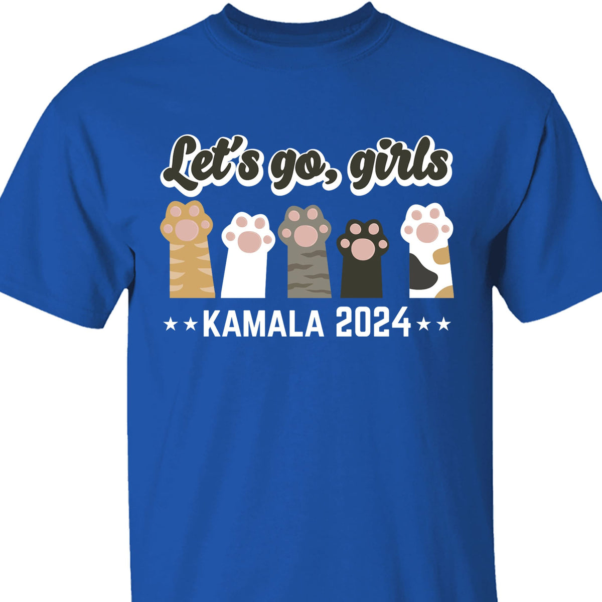 Let's Go Girls Childless Cat Lady Shirt | Democrat Shirt | Kamala Harris 2024 Shirt Dark T1479 - KH2