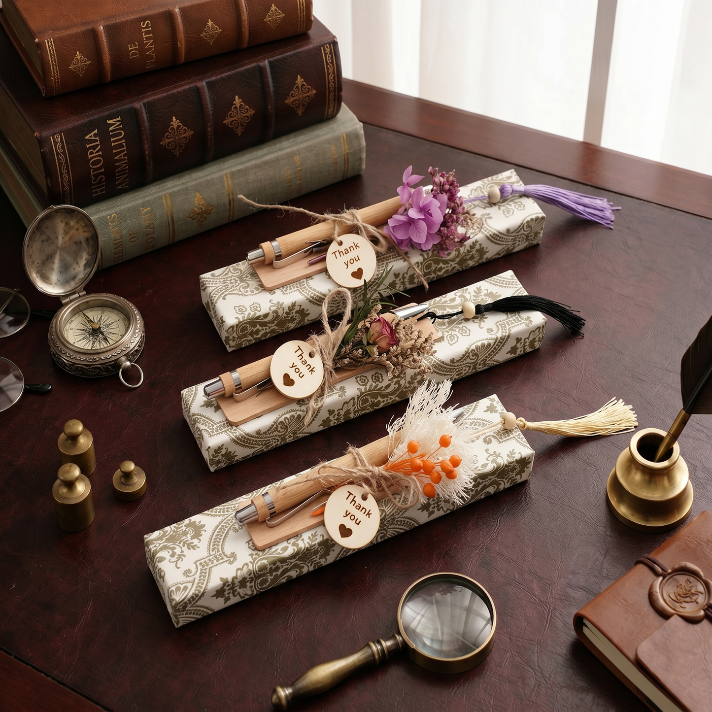 Personalized Wooden Pen And Bookmark Set, Custom Name Writing Set Gift For Teacher 684901