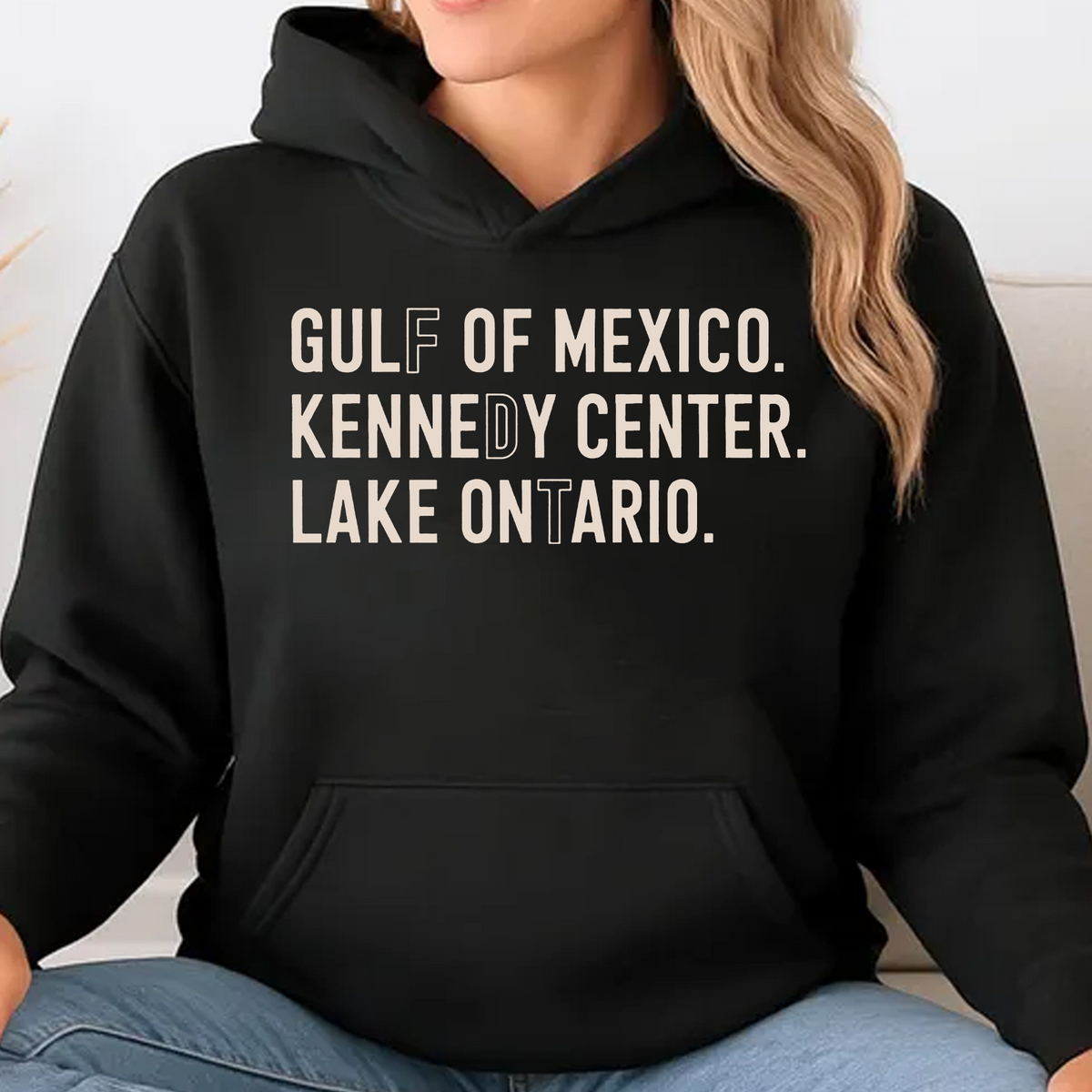 Gulf Of Mexico Kennedy Center Lake Ontario Dark Shirt - Subtle FDT Anti Trump Tee 686116
