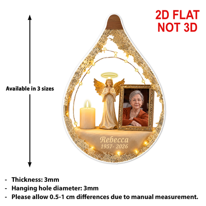 Custom Photo Memorial Acrylic Ornament, Personalized In Loving Memory Christmas Keepsake 686520