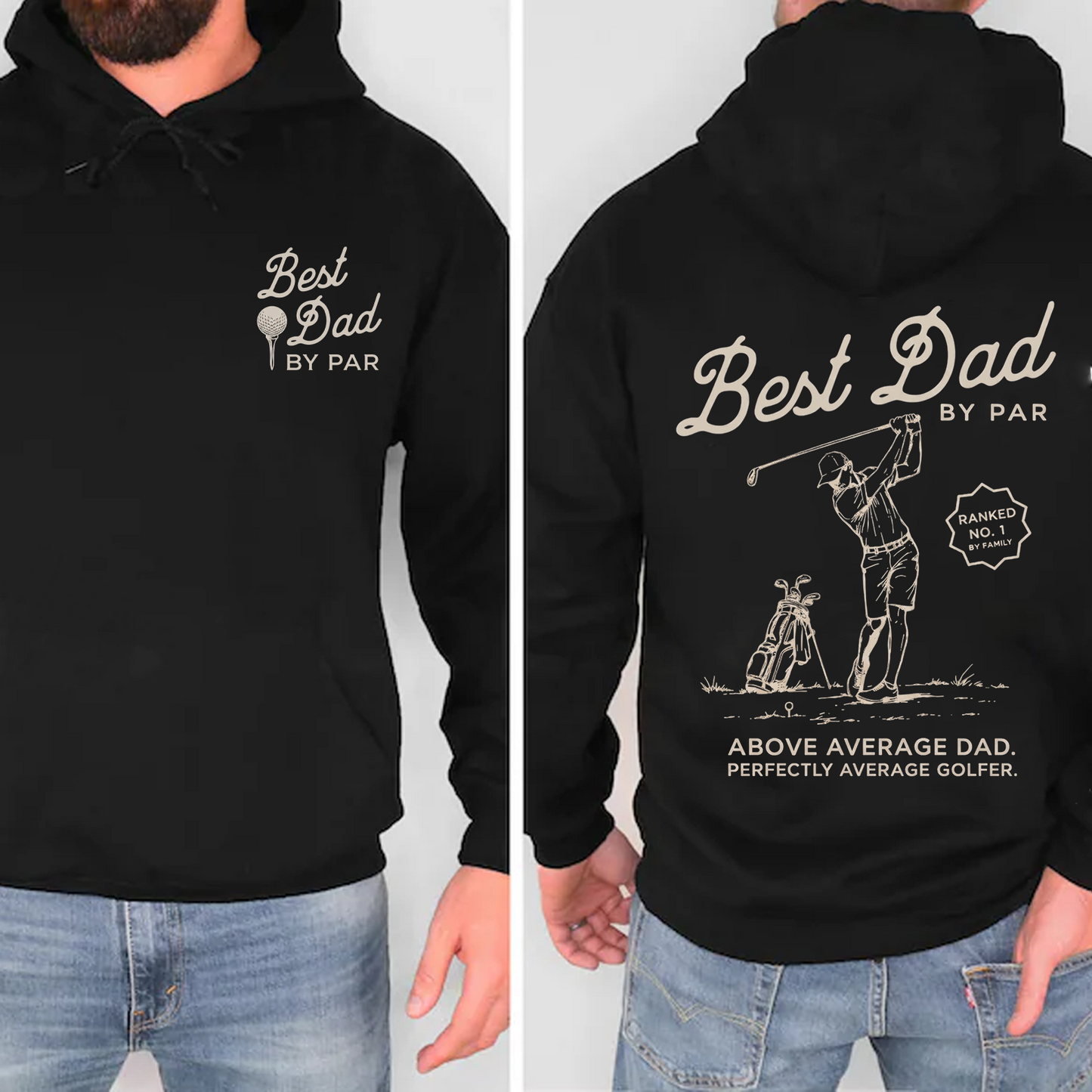 Best Dad By Par Pocket & Back Dark Shirt, Golf Dad Tee, Father’s Day Gift For Dad 685165