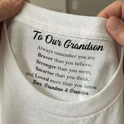 Custom Inside Neck Print Shirt, Personalized Gift For Family, Hidden Message Shirt For Mother's Day 684665