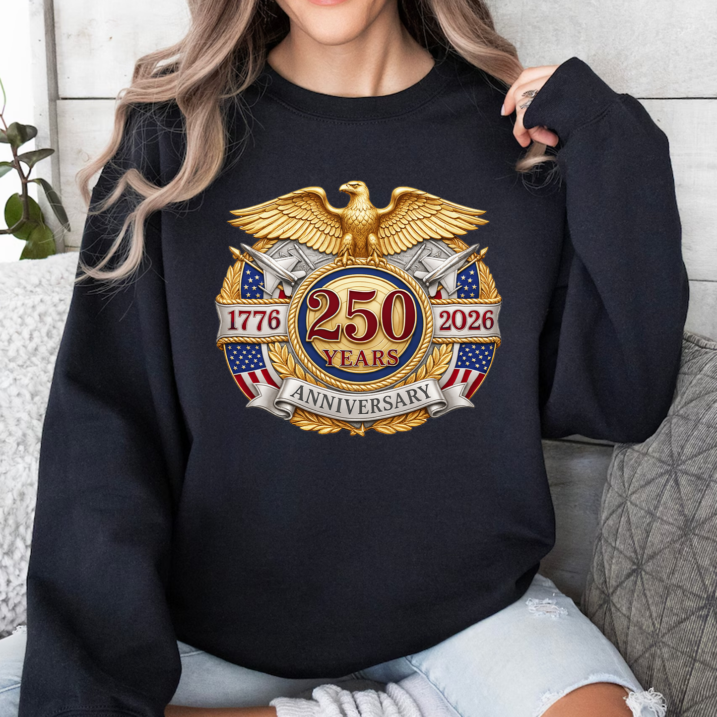 USA 250th Anniversary Dark Shirt | Patriotic 4th Of July 1776–2026 Eagle Shirt 684850