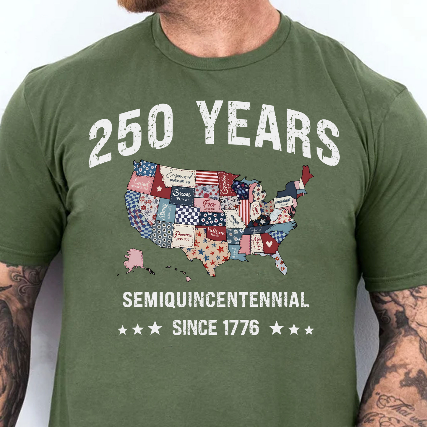 America 250 Years Anniversary Dark Shirt | USA 250 Map Shirt, Patriotic Tee 684355