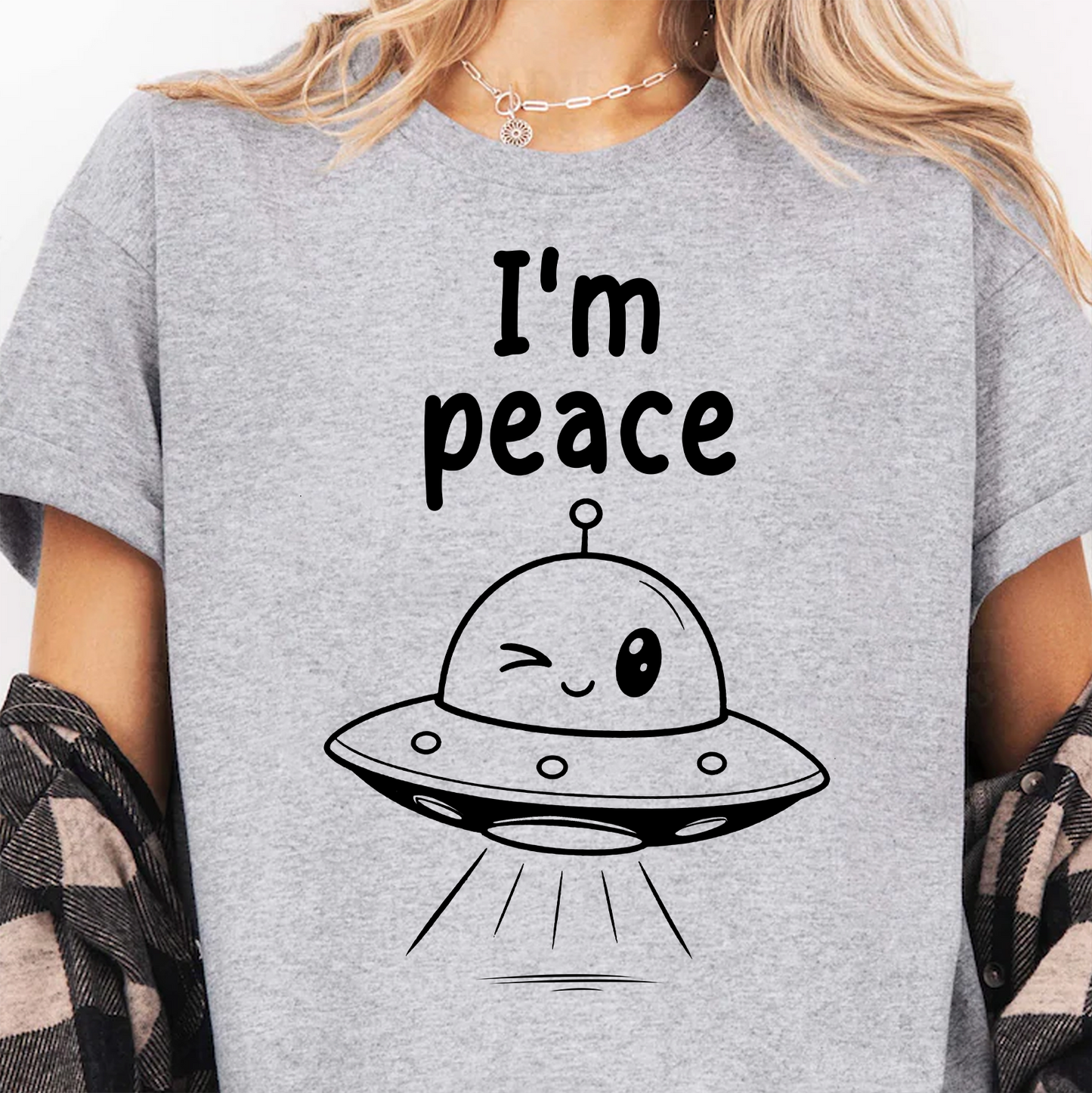 Personalized I Come In Peace Bright Shirt, Custom Couples Joke Tee, Marriage Humor Gift 685545