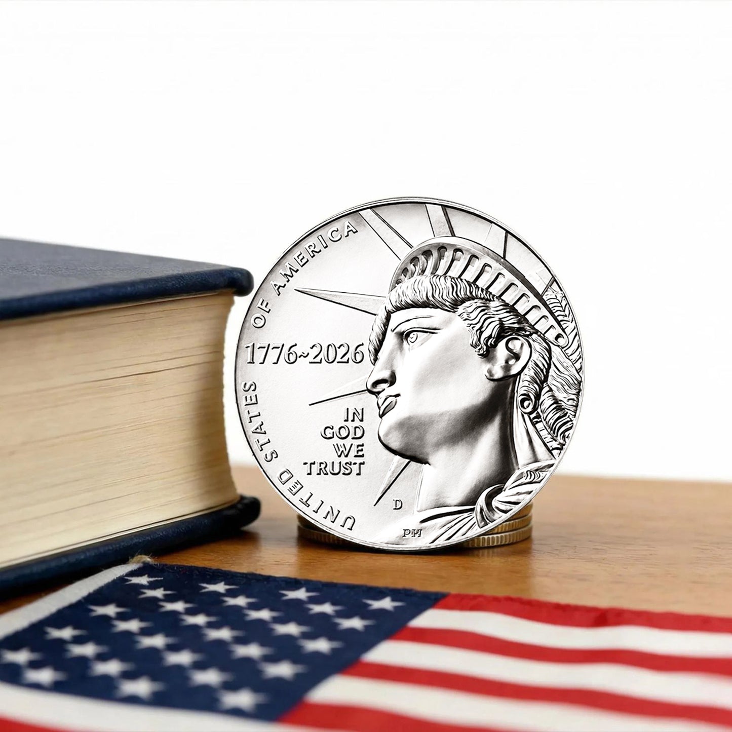 United States 250th Anniversary Half Dollar Coin, Patriotic 1776-2026 Liberty Torch Gift 685811