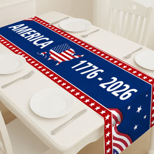 America 1776-2026 Table Runner | 250 Years of America Table Runner | 250 Years Anniversary Home Decor 683633