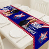 Trump God Bless America Table Runner | Trump Flag 4th Of July | Independence Day Table Runner For Kitchen 682351 - GOP
