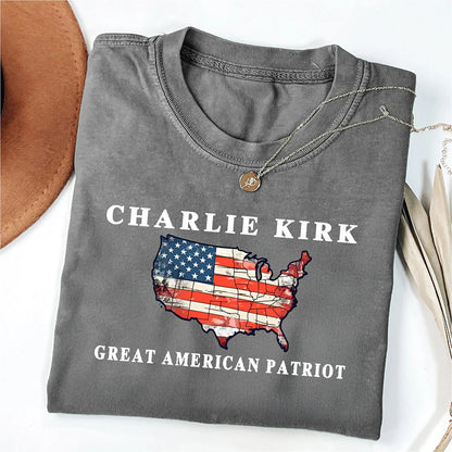 Pray for Charlie Kirk Comfort Colors Shirt, Patriotic Charlie Kirk T-Shirt, Human Rights Shirt 682832