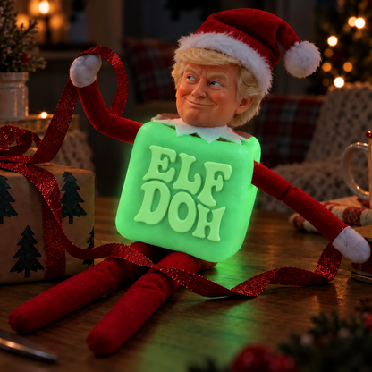 ElfDoh Squishy Elf Costume, 3D Printed Christmas Elf Outfit, Funny Trump Squishy Elf Accessory 686685 WFD