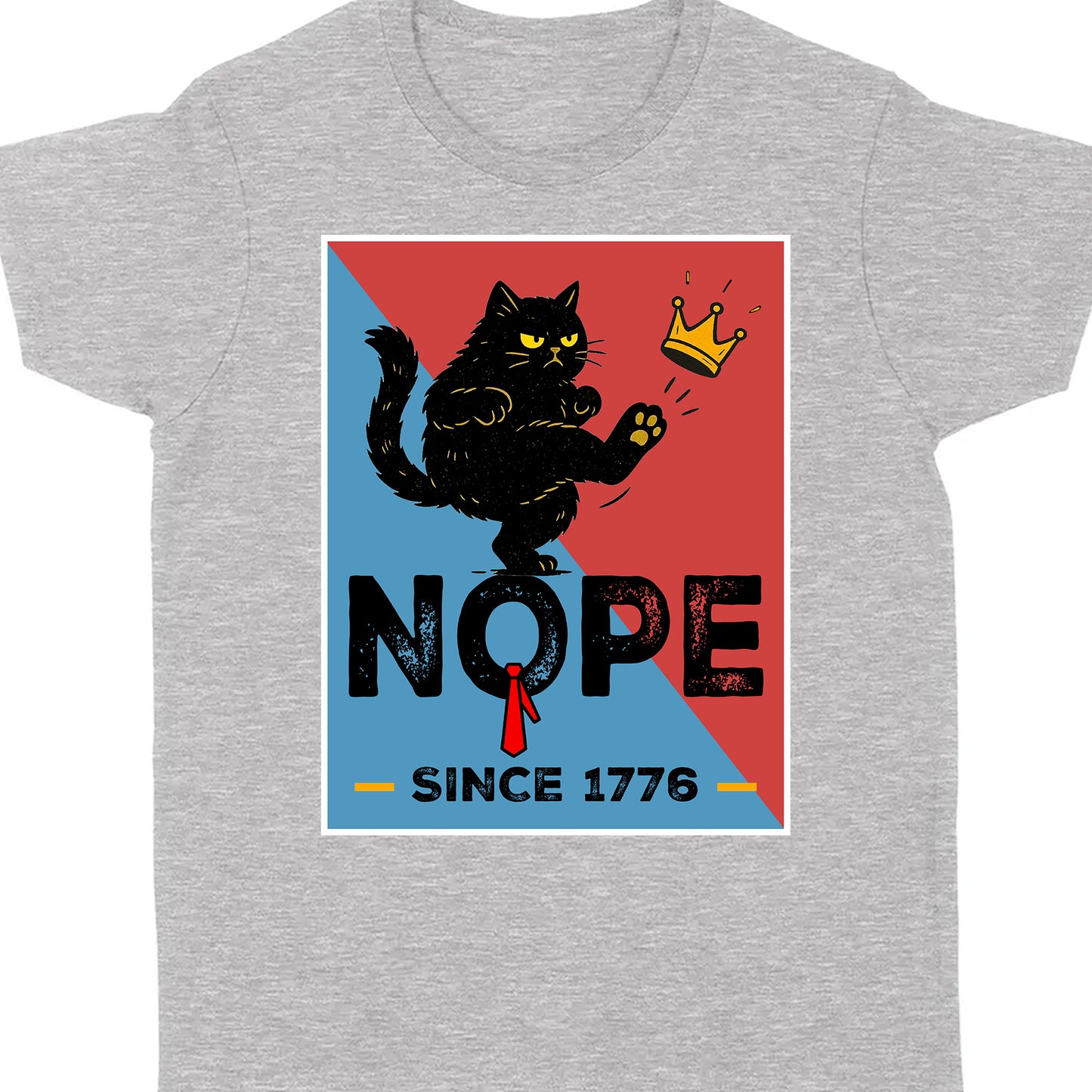 No Kings in America Black Cat Shirt, Anti-Trump Protest Shirt, Patriotic Democracy Shirt, No Kings in America, Not my President Shirt 682481