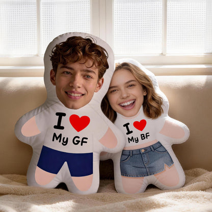 Custom Face Photo I Love Pillow, Personalized Funny Pillow, Romantic Gift For Couples 686734 WFD