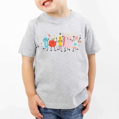 Cute School Supplies Kids Shirt, Crayon Pencil Notebook Tee, Back To School Shirt 685729