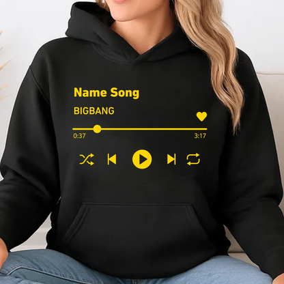 Custom Song Name Dark Shirt, Custom Artist Name Shirt, Personalized Gift For Birthday 685577