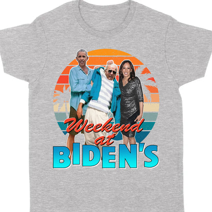 Weekend at Biden's Unisex Shirt | Anti Biden Shirt | Republican Shirt | Trump Supporters Shirt Dark C1098 - GOP