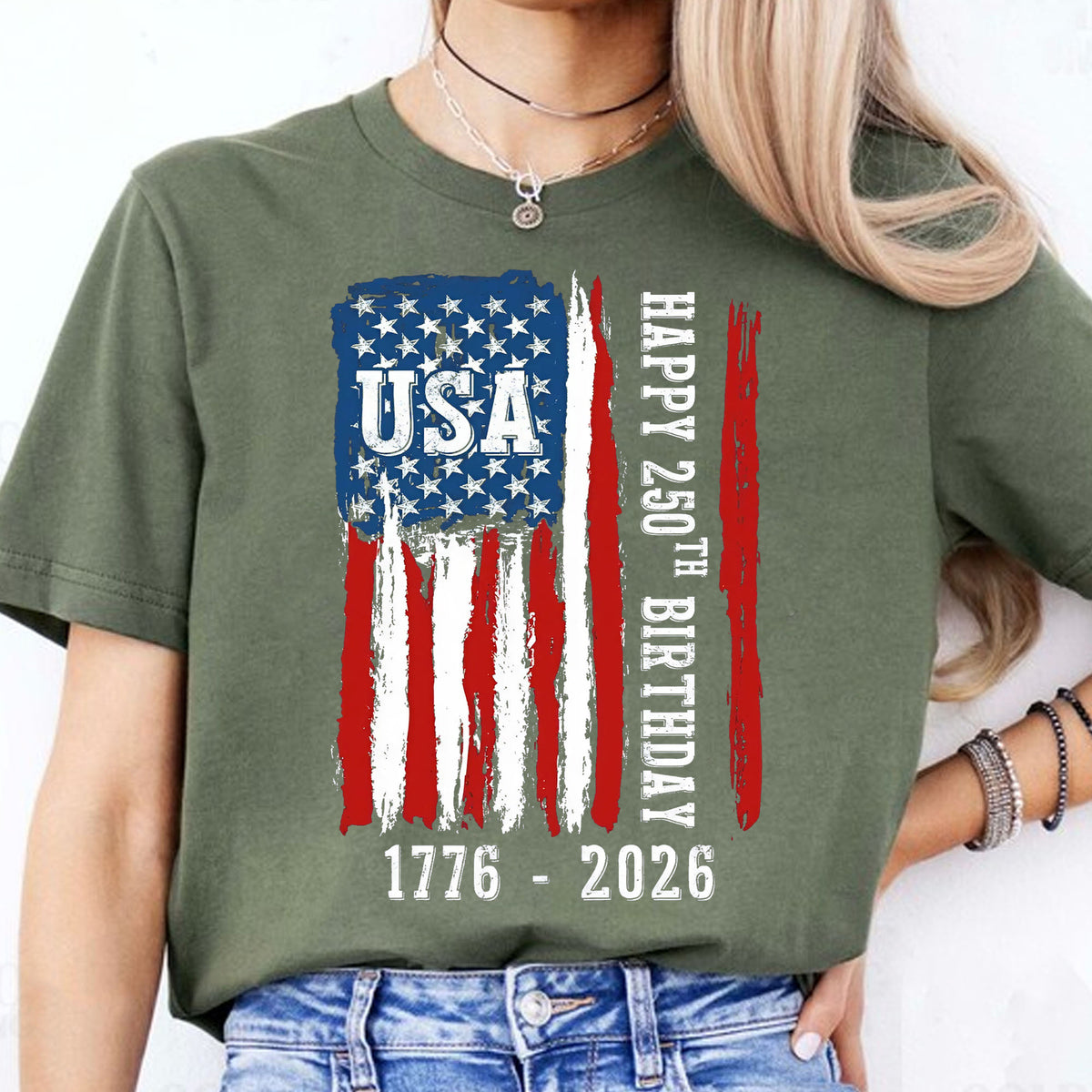Happy 250 Years Birthday USA Shirt | Patriotic 4th of July 1776–2026 T-Shirt | America 250th Anniversary | Independence Day Shirt 682483