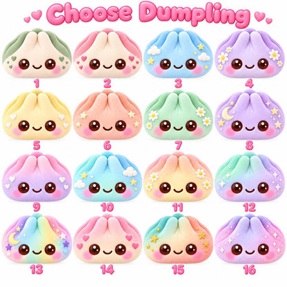 Personalized Kawaii Dumpling Pillow, Custom Name Rainbow Squishy Cushion, Rainbow Squishy Toy For Kid 686928 WFD