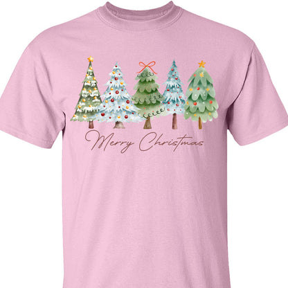 Merry Christmas Shirt, Vintage Xmas Holiday Sweater, Christmas Tree Sweatshirt T1639