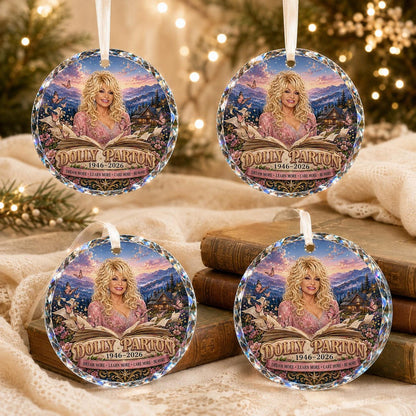 Dolly Parton Memorial Glass Ornament, 1946–2026 Country Music Tribute, Christmas Keepsake Gift 686128 WFD