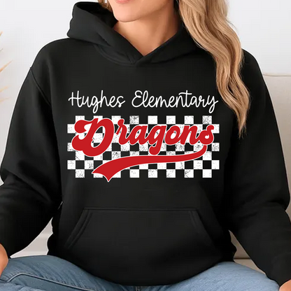 Custom Name Mascot Dark Shirt, Personalized School Team Name Tee, Back to School Gift 685485
