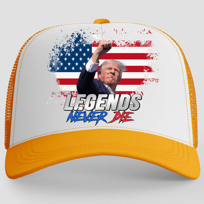 Legends Never Die | Trump Fight 2024 Cap | Trump Pennsylvania Rally | Trump Fight Trucker Cap Hat C1116 - GOP