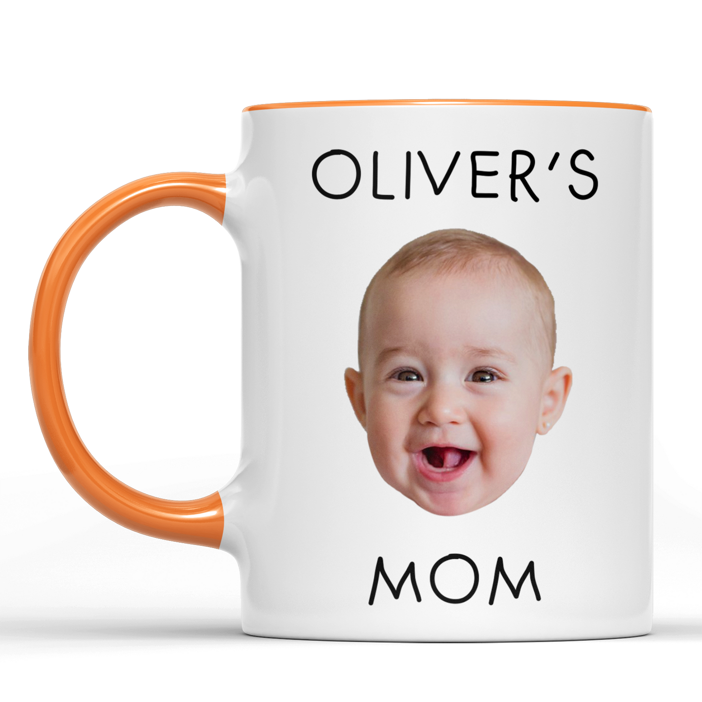 Custom Photo White Mug Gift For Family, Personalized Coffee Mug, Father's Day White Mug Accent Mug 684966