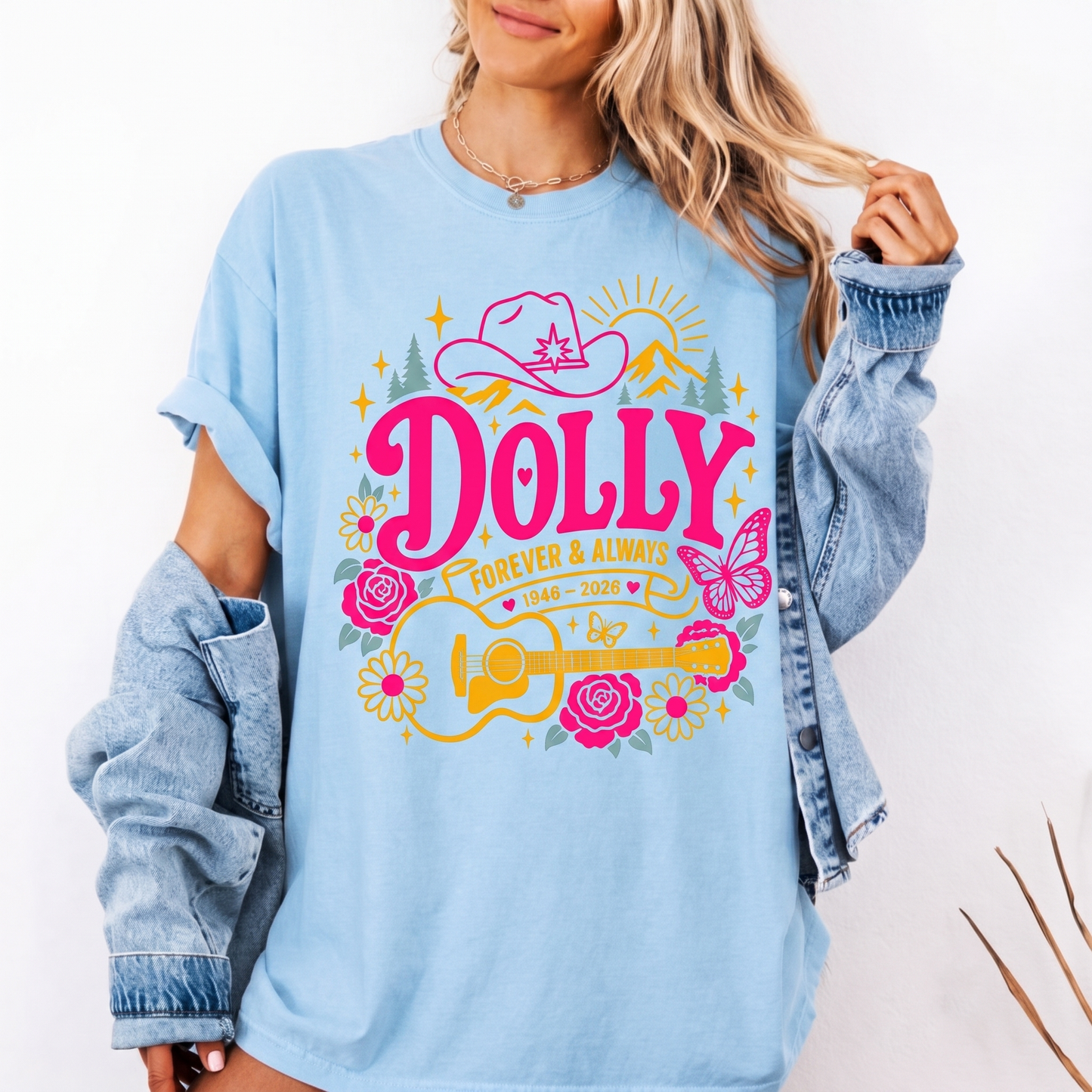 Dolly Parton Forever & Always Memorial Shirt, Vintage Country Music Tribute Tee 686073 WFD