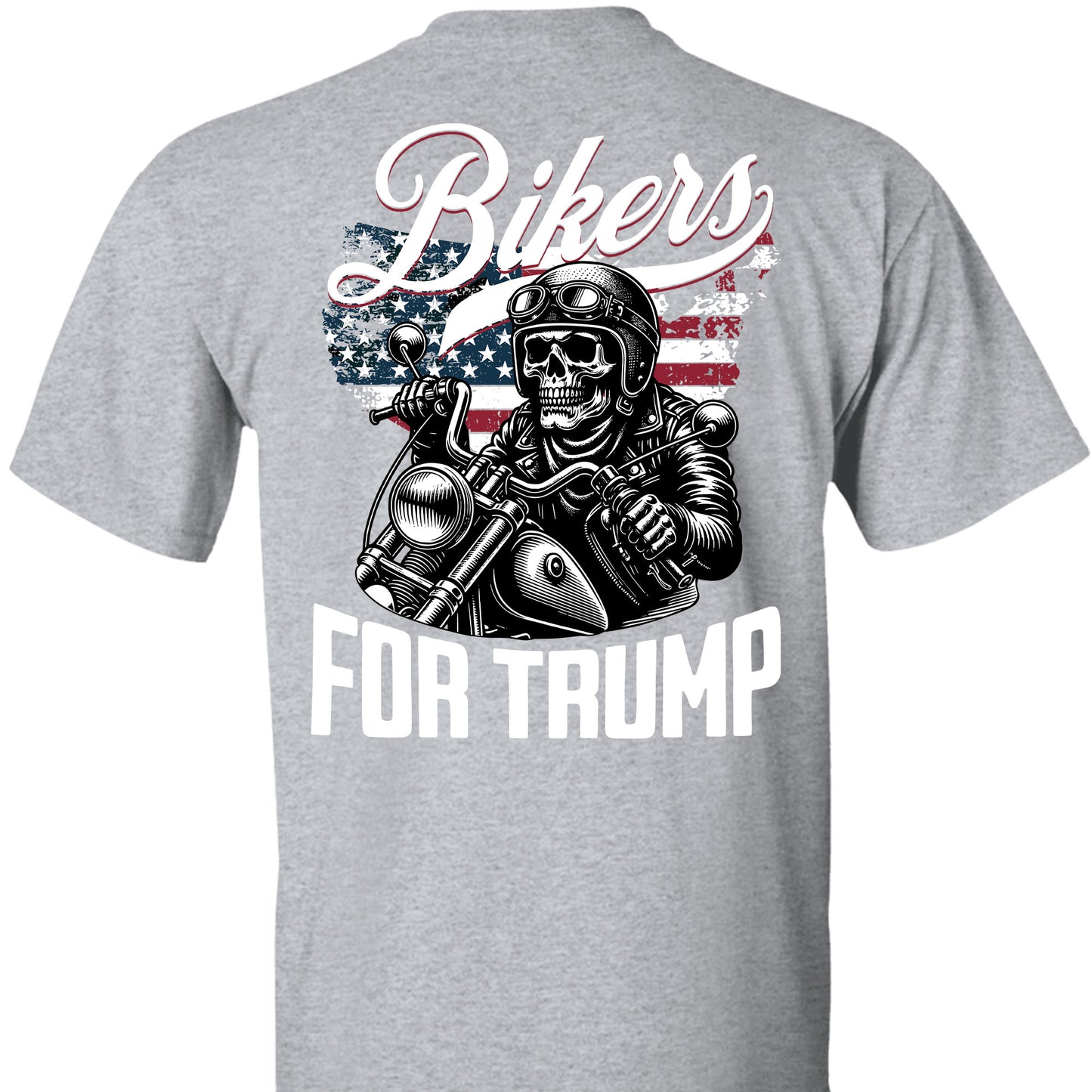 Bikers For Trump Shirt | Trump 2024 Shirt | Trump Supporter Backside Shirt Dark C1581 - GOP