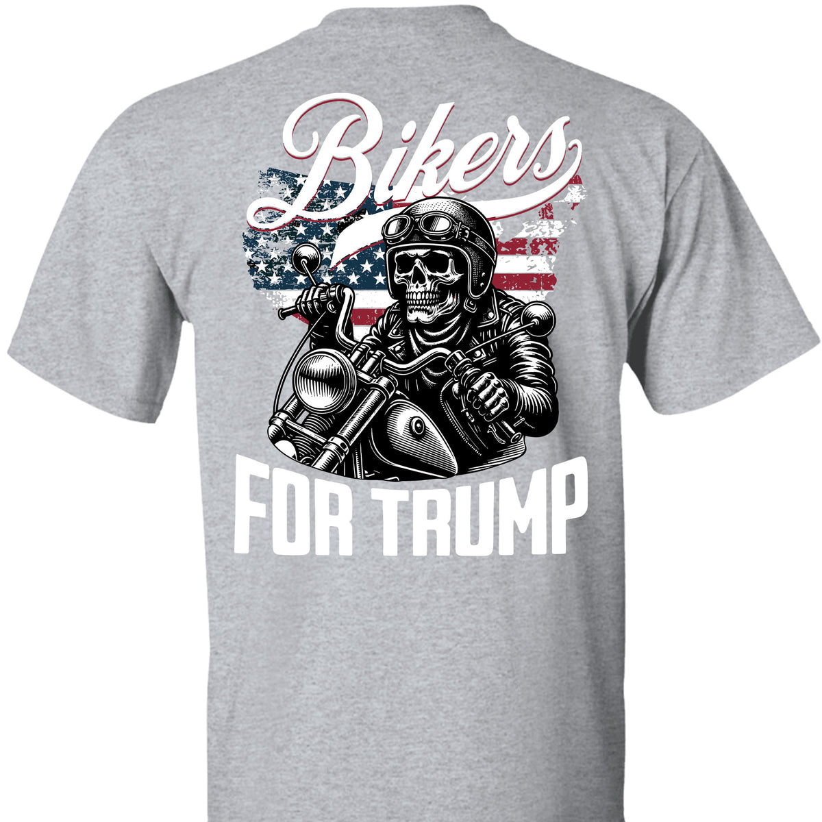 Bikers For Trump Shirt | Trump 2024 Shirt | Trump Supporter Backside Shirt Dark C1581 - GOP