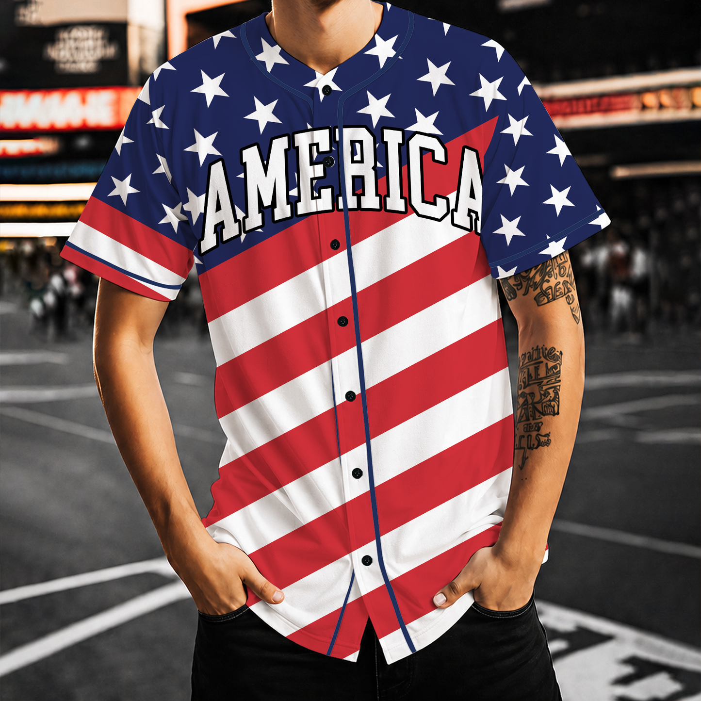 Personalized USA 250th Anniversary Baseball Jersey, Patriotic USA Flag Tee, 4th Of July Gift 685307