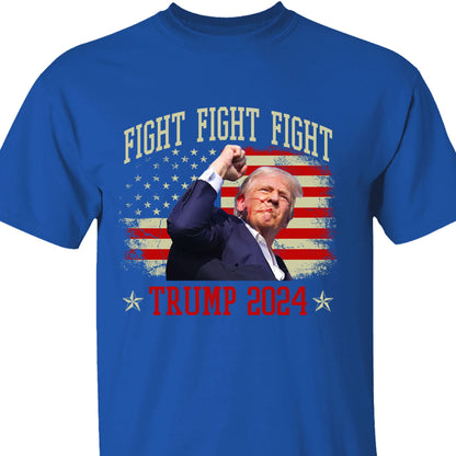 Trump Fight 2024 Shirt Pennsylvania Rally | Trump Supporters Shirt Dark T1152 - GOP